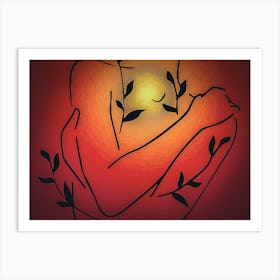 Woman'S Heart Art Print