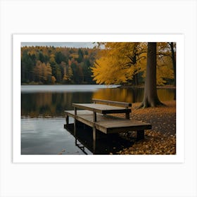 Autumn Lake 1 Art Print