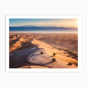 Desert Landscape From Drone 8 Art Print