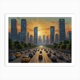 Beijing City 1 Art Print