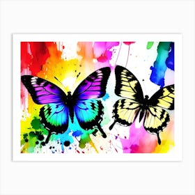 Colorful Butterflies 5 Art Print