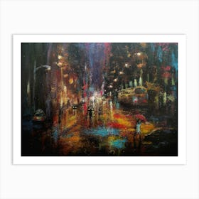 Rainy Night Art Print