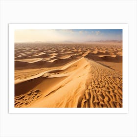 Sand Dunes In The Desert 3 Art Print