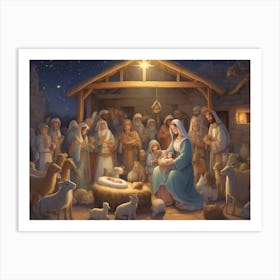 Nativity Scene Art Print