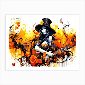 Witches And Music Jazz 10 Art Print
