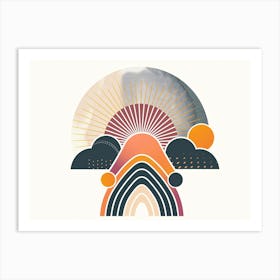 Sunrise In The Sky Art Print