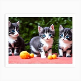 Cute Kittens 1 Art Print