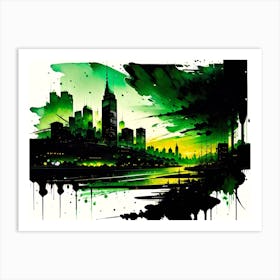 Cityscape Painting 9 Art Print