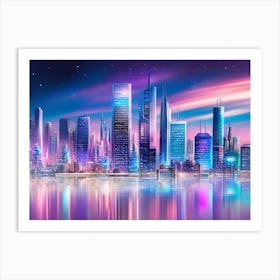 Futuristic Cityscape 42 Art Print