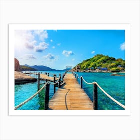 Thailand. Wooden bridge #1 Art Print