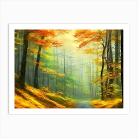 Road In The Forest 4 Art Print