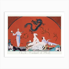 Chez La Marchande De Pavots (1920), George Barbier Art Print