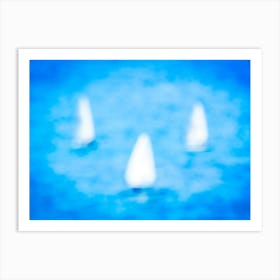 3 Sailboats Art Print