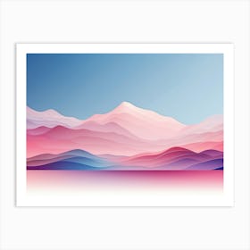 Abstract Mountains 2 Art Print