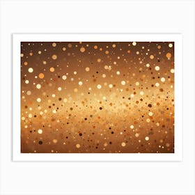 Abstract Background With Scattered Golden Circles And A Subtle Bokeh Effect Art Print