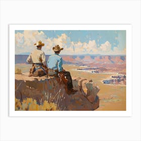Cowboys In The West 3 Art Print