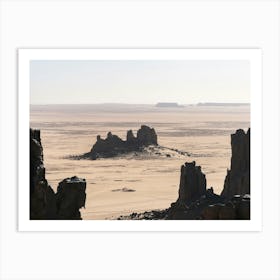Desert Landscape In The Sahara Art Print