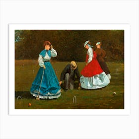 Croquet Scene (1866), Winslow Homer Art Print