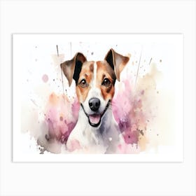 Watercolor Dog Portrait Art Print