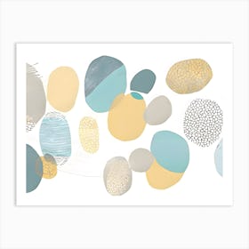 Shabby Chic Abstract Painting Art Print