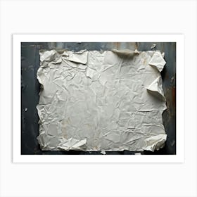 Crumpled Paper Art Print