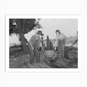 Daughter And Son Of Tenant Farmer Living Near Muskogee, Oklahoma, Refer To General Caption Number 20 By Russell Art Print