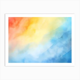 Abstract Watercolor Background 1 Art Print