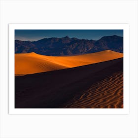 Death Valley Sand Dunes Art Print