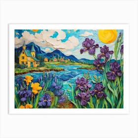 Irises ala Vincent Art Print