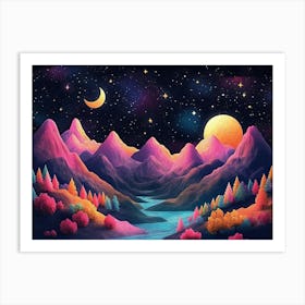 Landscape Painting 1 Art Print