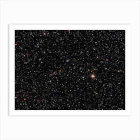 A Dazzling Galaxy Captured Through A Powerful Lens With Bright Shimmering Stars Scattered Across T 2 Art Print