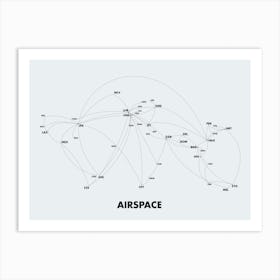 Map Airspace 1 Art Print