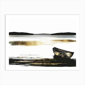 Boat On The Water 1 Art Print