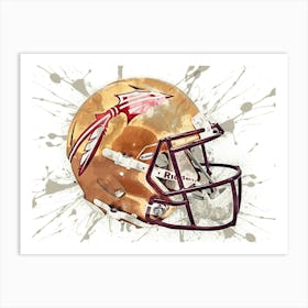 Florida State Seminoles NCAA Helmet Poster Art Print