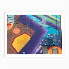 Graffiti Mural 'Justice' Art Print