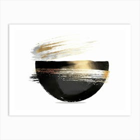 Black And Gold 102 Art Print