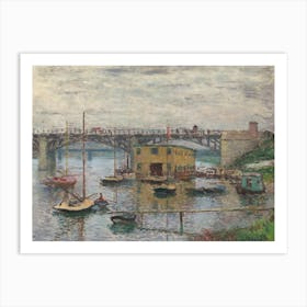 Bridge At Argenteuil On A Gray Day (1876), Claude Monet Art Print