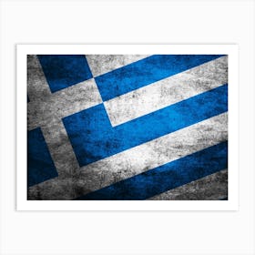 Greek Flag 1 Art Print