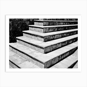 Steps Bw Art Print