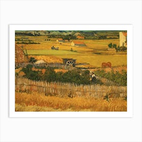 Wheat Field By Vincent Van Gogh Art Print