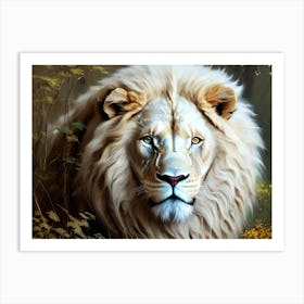 White Lion 17 Art Print