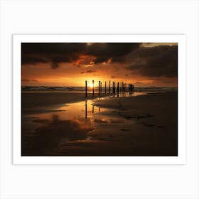 Sunset Shore 6 Art Print