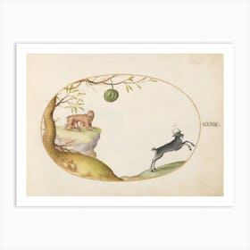 Quadervpedia Animals And Reptiles, Joris Hoefnagel (2) 1 Art Print