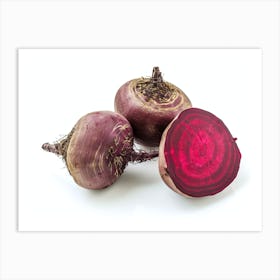 Beetroot isolated on white background. 8 Art Print