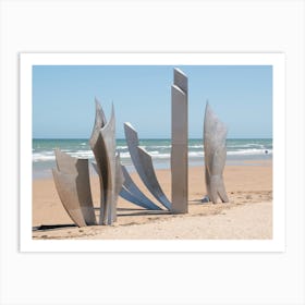 War memorial WW2 on Utah beach in France. Nature and travel photography by Christa Stroo. Art Print