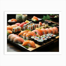 Sushi Platter Art Print