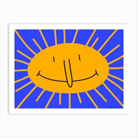 Happy Sun Bedroom Art Print