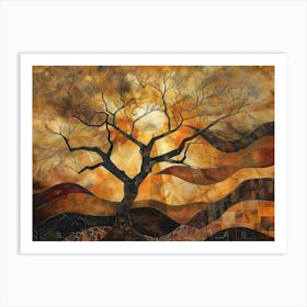 Sunset Tree 2 Art Print