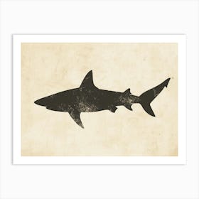 Carpet Shark Silhouette 3 Art Print
