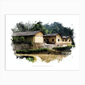 Former Residence Of Mao Zedong, Hunan, China Art Print